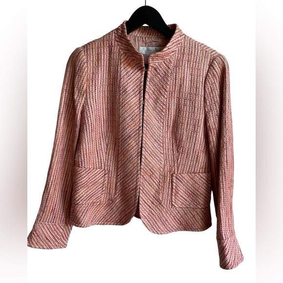 Zara Woman Tweed Woven Business Blazer - Picture 1 of 12